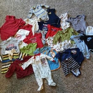 Baby Boy Infant Clothes Bundle Lot Various Sizes
